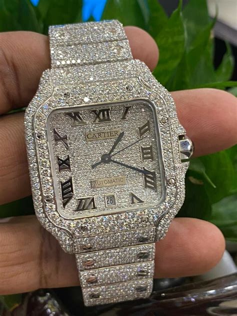 cartier automatic men's watch|cartier men's watches with diamond.